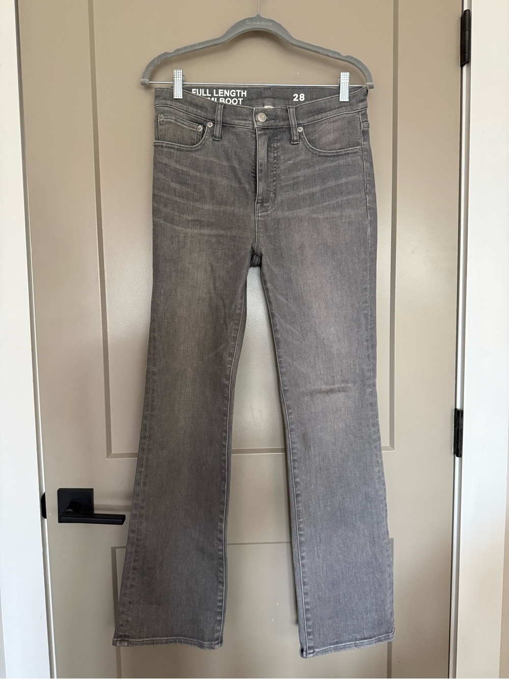 J. Crew Women's Full Length Gray Bootcut Jeans